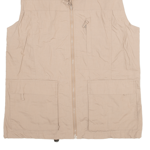 OUTDOOR SPORT Mens Waistcoat Beige L For Discount