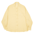 HAMMERLE Womens Plain Shirt Yellow Viscose Long Sleeve L For Discount