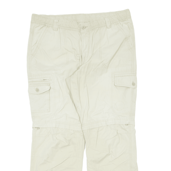 C&A Cargo Mens Trousers Beige Regular Straight W38 L31 on Sale