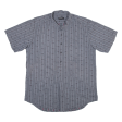 ATRIUM Mens Shirt Grey Striped L For Discount