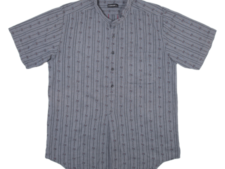 ATRIUM Mens Shirt Grey Striped L For Discount