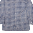 RESISTO Slimline Mens Shirt Blue Check Long Sleeve M For Sale