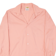 M TELSTAR Mens Plain Shirt Pink Long Sleeve L Online Sale