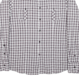 GUESS Mens Shirt Purple Check Long Sleeve L Hot on Sale