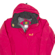 JACK WOLFSKIN Womens Shell Jacket Red Hooded UK 10 Discount