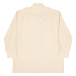 MASTER STYLE Mens Plain Shirt Beige Long Sleeve S Online Sale