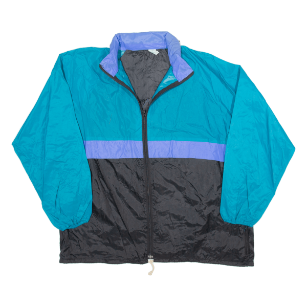 SOFINYL Mens Windbreaker Jacket Blue 90s Hooded XL For Cheap