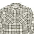 NEW STYLE Womens Shirt Green Check Long Sleeve L Supply