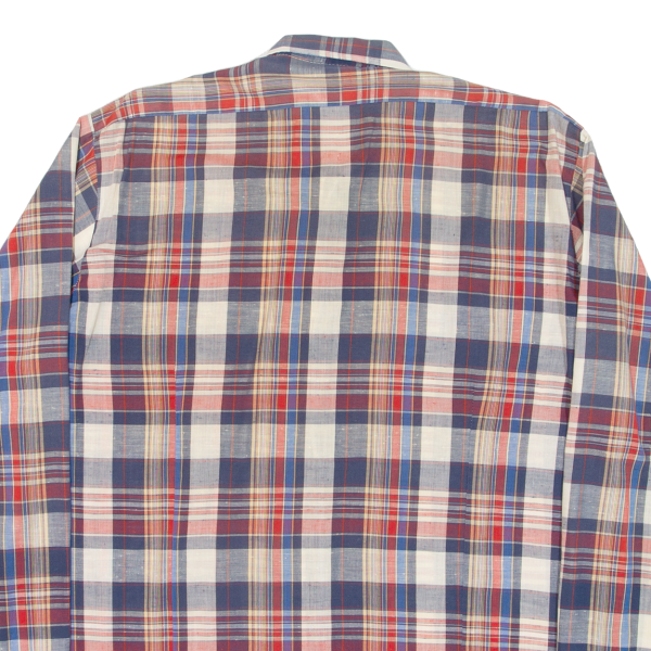 MASTER STYLE Mens Shirt Blue Check Long Sleeve L Online Sale