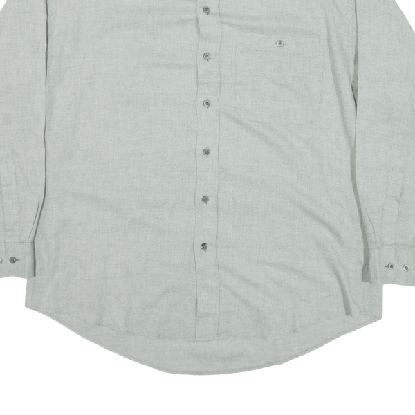 NEW FAST Mens Plain Shirt Green Long Sleeve M For Sale