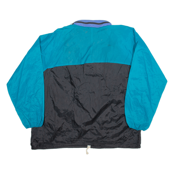 SOFINYL Mens Windbreaker Jacket Blue 90s Hooded XL For Cheap