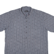 ATRIUM Mens Shirt Grey Striped L For Discount