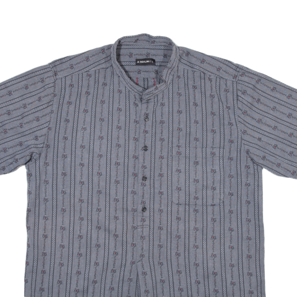 ATRIUM Mens Shirt Grey Striped L For Discount