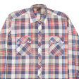 MASTER STYLE Mens Shirt Blue Check Long Sleeve L Online Sale