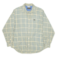 LEE Mens Shirt Yellow Check Long Sleeve M Fashion