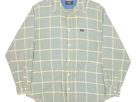 LEE Mens Shirt Yellow Check Long Sleeve M Fashion