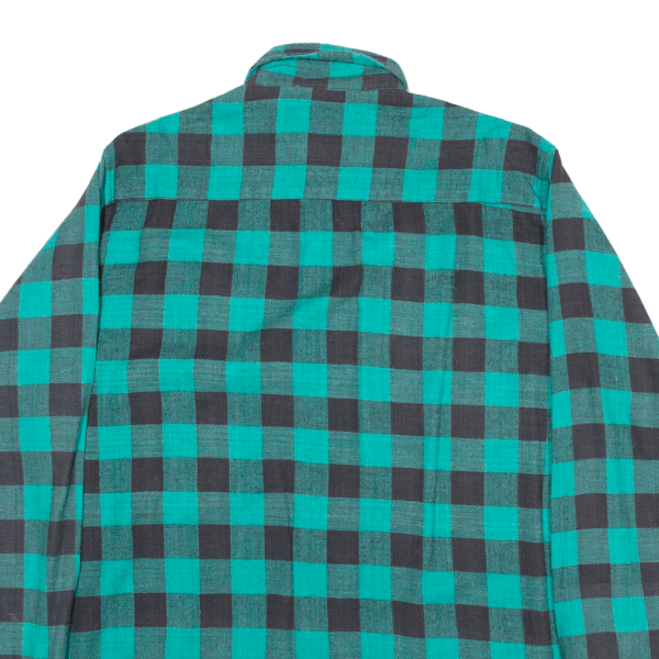 GIUSEPPE DICLASSICO Mens Shirt Green Check Long Sleeve M Cheap