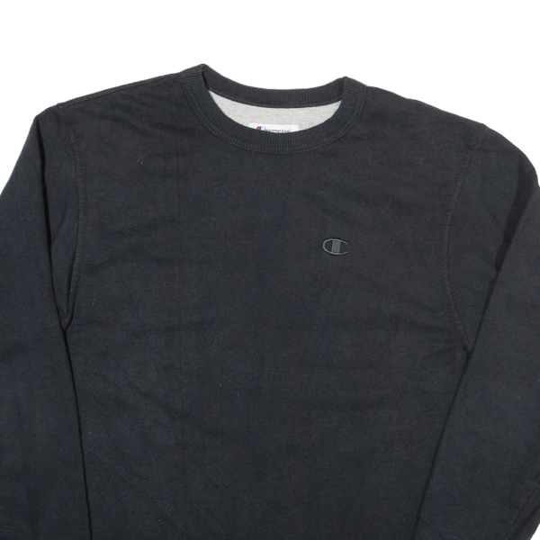 CHAMPION Mens Sweatshirt Black S Fashion