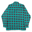 GIUSEPPE DICLASSICO Mens Shirt Green Check Long Sleeve M Cheap