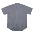 ATRIUM Mens Shirt Grey Striped L For Discount