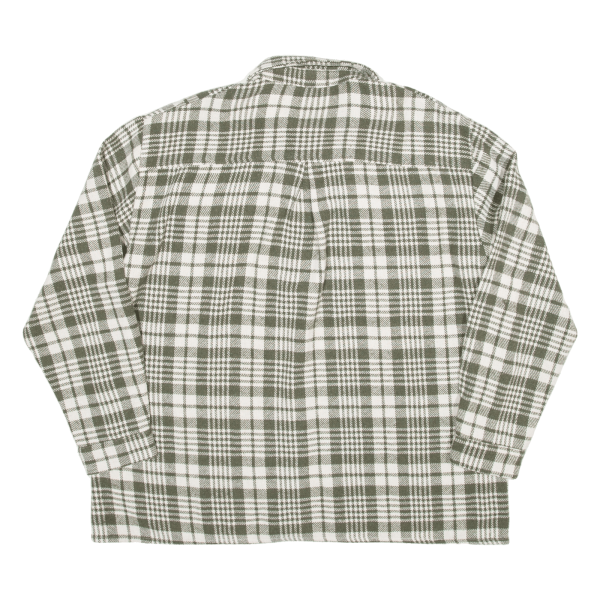 NEW STYLE Womens Shirt Green Check Long Sleeve L Supply