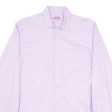 FOLLOW ME Mens Plain Shirt Purple Long Sleeve M For Discount