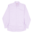 FOLLOW ME Mens Plain Shirt Purple Long Sleeve M For Discount