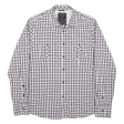 GUESS Mens Shirt Purple Check Long Sleeve L Hot on Sale