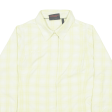 MAMMUT Womens Shirt Yellow Check Long Sleeve M Supply