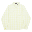 MAMMUT Womens Shirt Yellow Check Long Sleeve M Supply