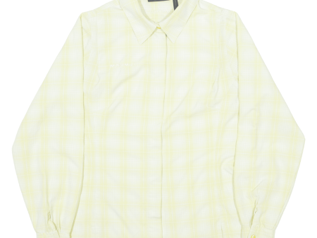 MAMMUT Womens Shirt Yellow Check Long Sleeve M Supply