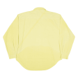 SAHARA CLUB Mens Plain Shirt Yellow Long Sleeve M Sale