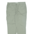 CHICOREE Cargo Womens Trousers Green Regular Tapered W35 L31 For Cheap