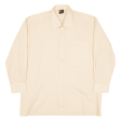 MASTER STYLE Mens Plain Shirt Beige Long Sleeve S Online Sale