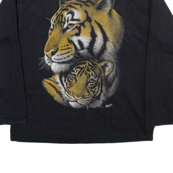 PANDA FASHION WWF Tigers Mens Sweatshirt Black M Hot on Sale