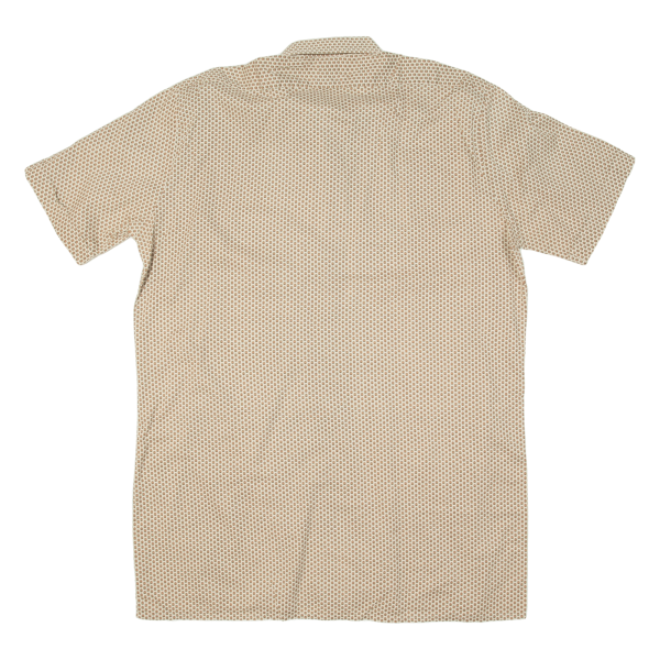 MARSUM Mens Shirt Cream 80s Spotted L Online Sale