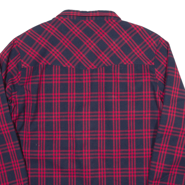 IRIEDAILY Mens Shirt Blue Check Long Sleeve XL Hot on Sale