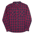 IRIEDAILY Mens Shirt Blue Check Long Sleeve XL Hot on Sale