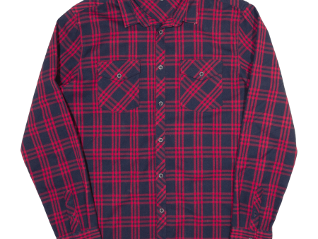 IRIEDAILY Mens Shirt Blue Check Long Sleeve XL Hot on Sale