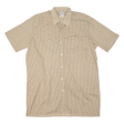 MARSUM Mens Shirt Cream 80s Spotted L Online Sale