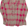 YES OR NO Womens Shirt Red Check Long Sleeve M Fashion