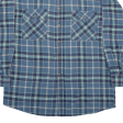 Mens Shirt Blue Check Long Sleeve M Discount