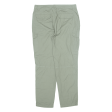 CHICOREE Cargo Womens Trousers Green Regular Tapered W35 L31 For Cheap