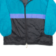 SOFINYL Mens Windbreaker Jacket Blue 90s Hooded XL For Cheap