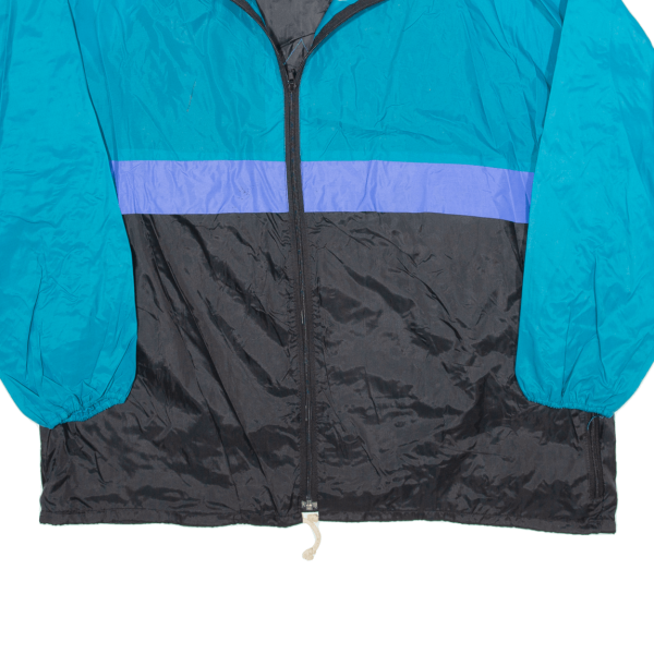 SOFINYL Mens Windbreaker Jacket Blue 90s Hooded XL For Cheap