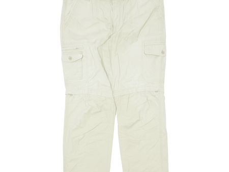 C&A Cargo Mens Trousers Beige Regular Straight W38 L31 on Sale