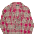 YES OR NO Womens Shirt Red Check Long Sleeve M Fashion