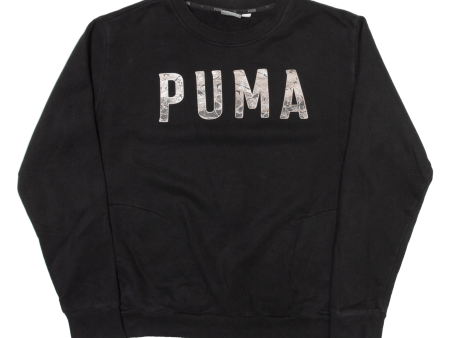 PUMA Womens Sweatshirt Black UK 12 Supply