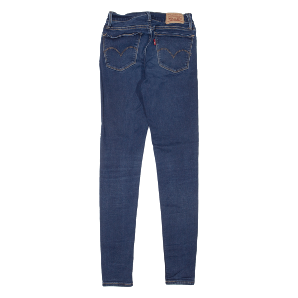 LEVI S 710 Womens Jeans Blue Slim Skinny W22 L30 on Sale