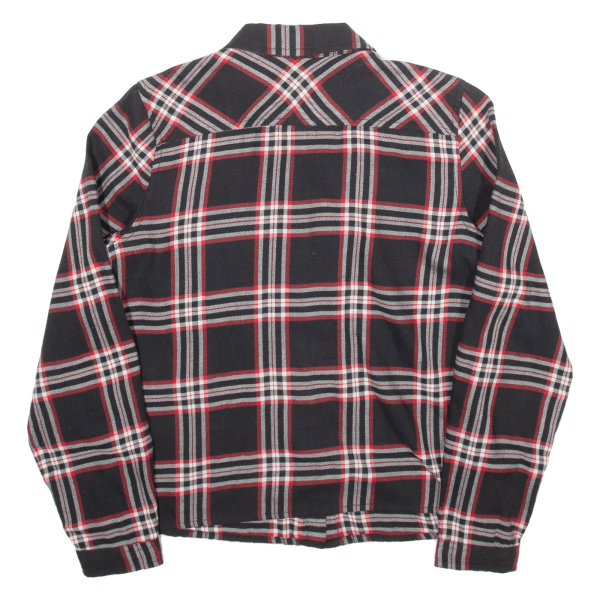 HERE + THERE Womens Shirt Black Check Long Sleeve S For Cheap